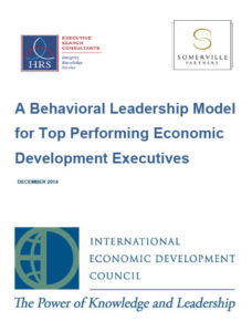 A Behavioral Leadership Model for Top Performing Economic Development Executives